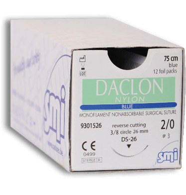 Fil de suture SMI Daclon (Nylon) 3/0
