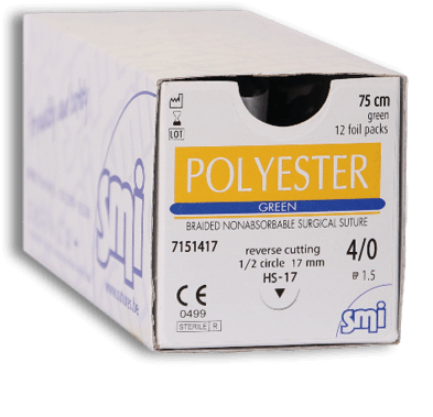 Fil de suture SMI Polyester 2/0